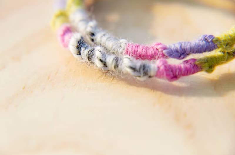 生日禮物 七夕情人節禮物 手感漸層色彩海底魚手繩(繞兩圈設計)