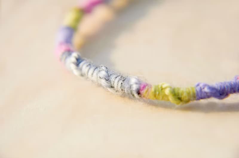 生日禮物 七夕情人節禮物 手感漸層色彩海底魚手繩(繞兩圈設計)