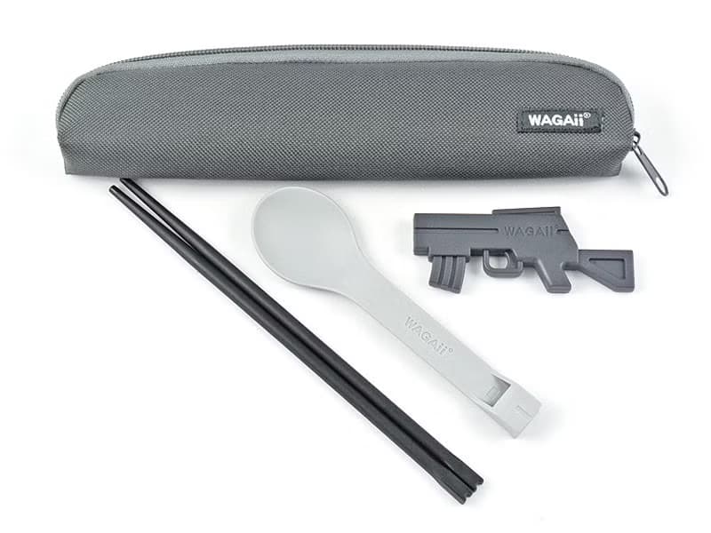 【來福筷】交換禮物/環保筷/筷子/餐具/筷架-都會時尚款 酷勁黑