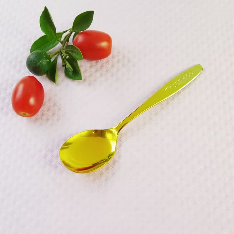 【日本製 Horie】鈦愛寶貝系列-純鈦抗菌ECO環保幼兒匙(漸層金)