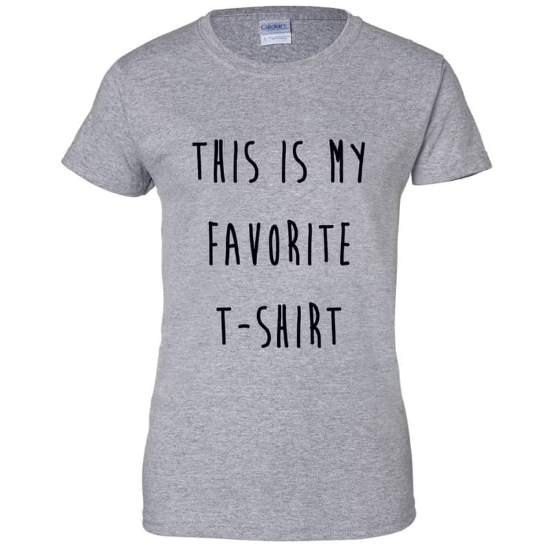 THIS IS MY FAVORITE T-SHIRT女生短袖T恤-2色 設計 文字 禮物