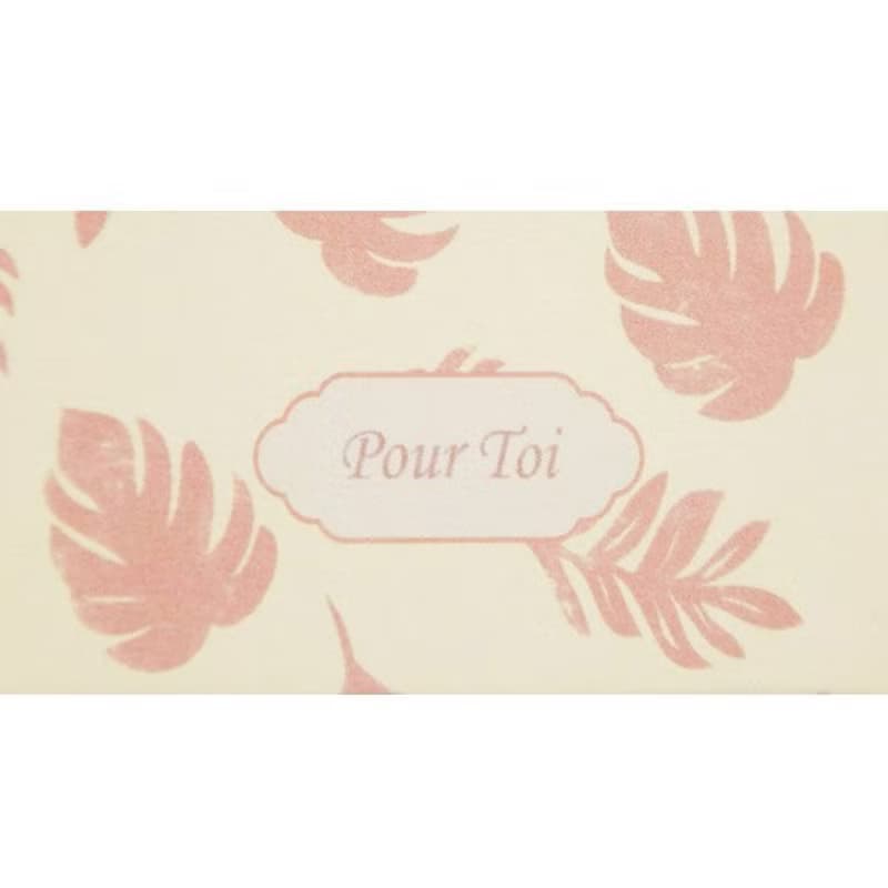 禮品裝飾帶-黃底棕櫚葉-小