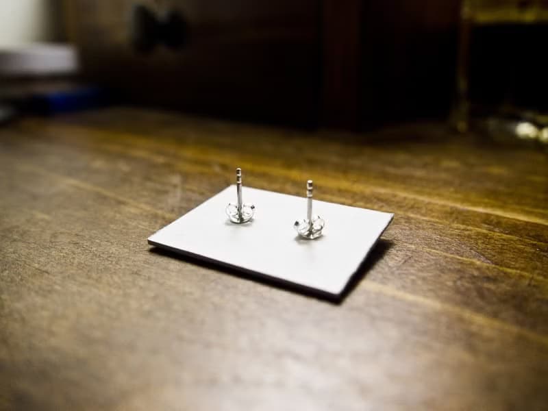 生日 週年 愛情 禮物 手工訂作 純銀耳環 耳針 迷你小惡魔