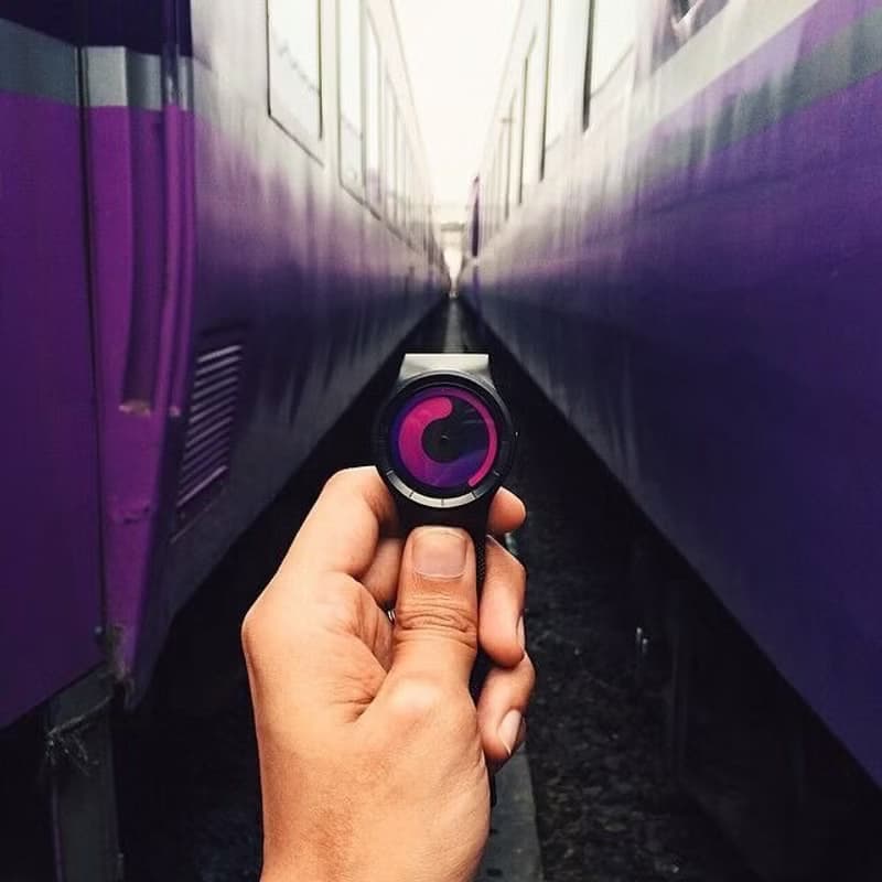 宇宙重力系列腕錶MERCURY (黑/紫, Black / Purple)
