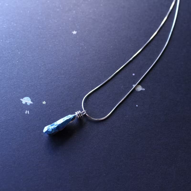 Journal(我來自宇宙)-【能量】隕石許願項鍊 純銀手作