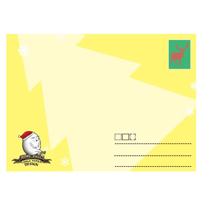 明信片 聖誕卡-剩蛋快樂
