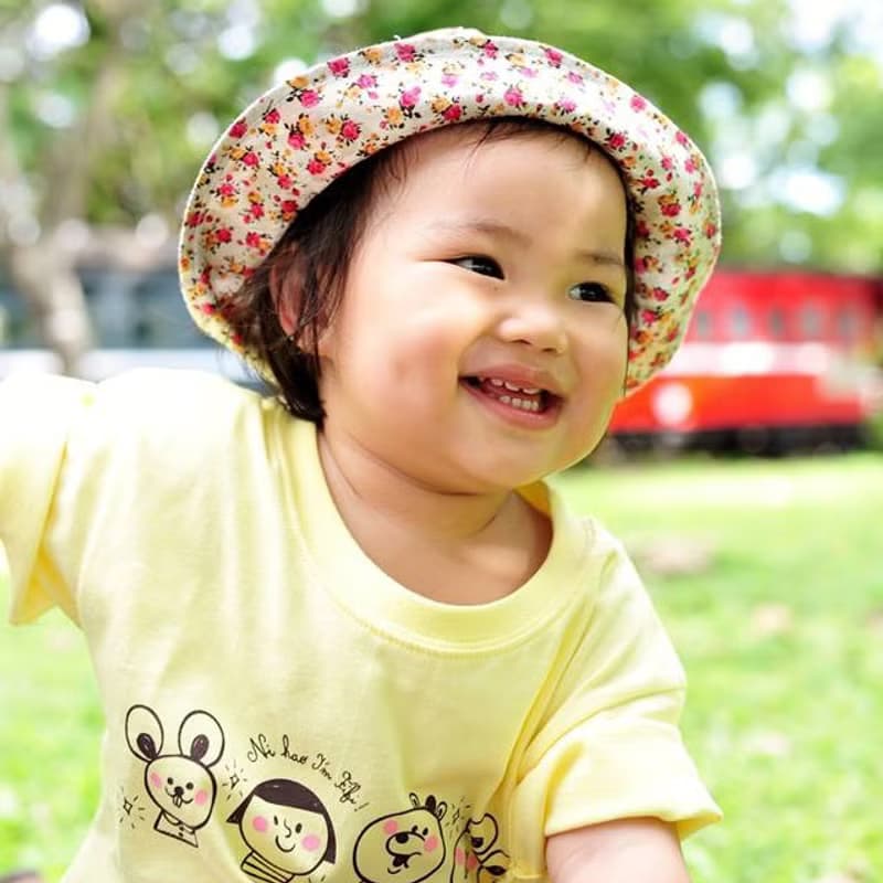 Ni Hao Im FiFi 純棉兒童T-shirt  黃色