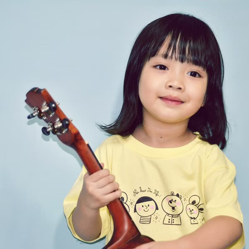 Ni Hao Im FiFi 純棉兒童T-shirt  黃色