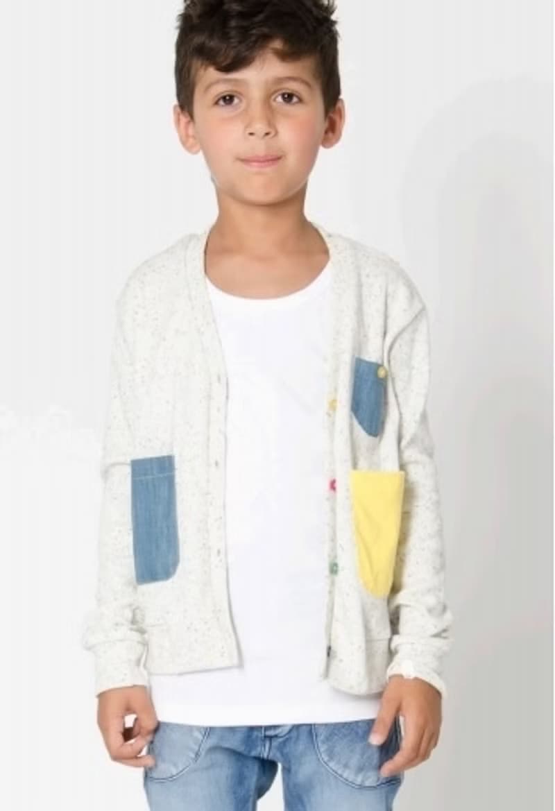 2014春夏 shampoodle 滿版點點口袋造型外套/Stain Cardigan