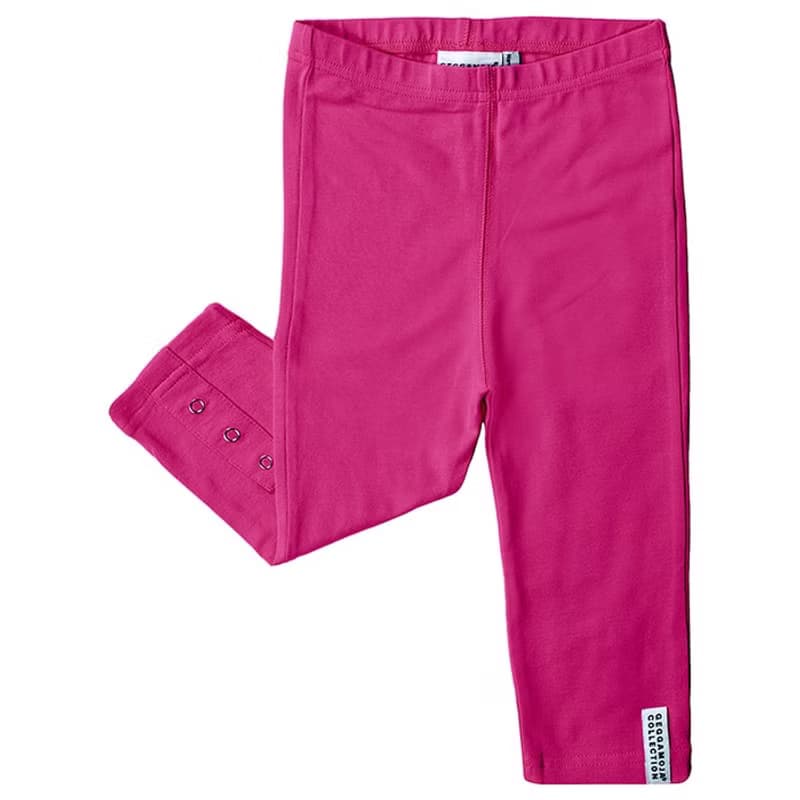 【Lovelybaby北歐童裝】瑞典有機棉貼腿褲6M至8歲 桃紅/藍