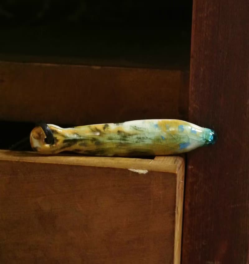 【 T - C 】項鍊 日本白瓷 瓷器  限量 自然釉色 無限看不膩色調 攝氏1350高溫燒製