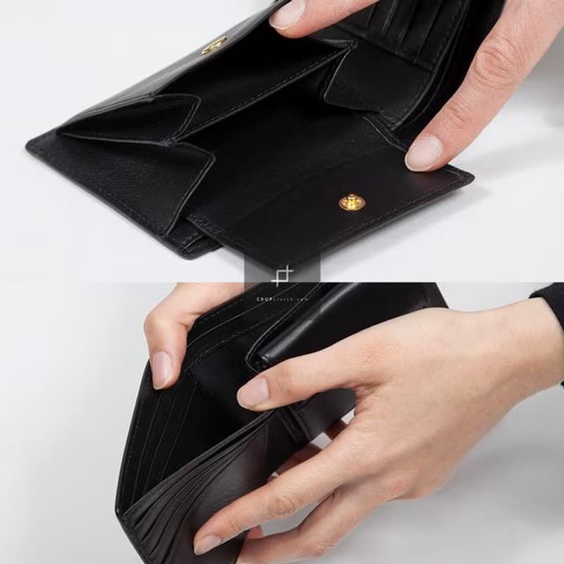 駐車場の石　二つ折り財布　Tcollector