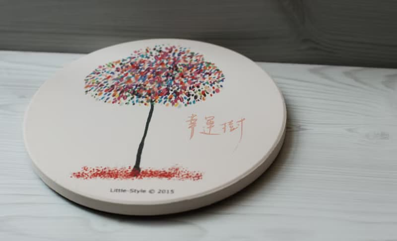 吸水杯墊-幸運樹