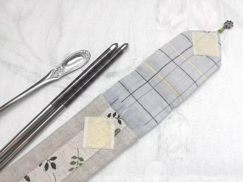 餐具組隨身收納袋 筷套F02-018~獨特設計手工縫製