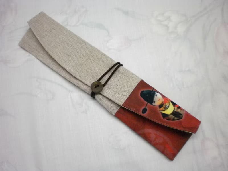 環保筷餐具組 隨身收納袋~財神PF-1 011