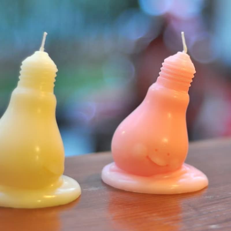 微笑燈泡君. 粉色香氛蠟燭 / 戀愛洗澡時光香。展示樣品販售區