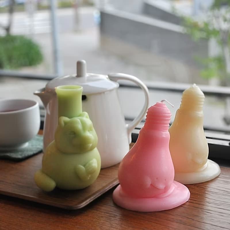 微笑燈泡君. 粉色香氛蠟燭 / 戀愛洗澡時光香。展示樣品販售區