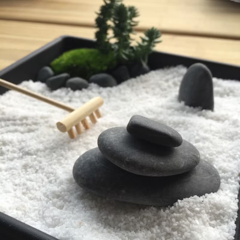 純自然 日式 禪庭 沙盤 枯山水 盆栽 禪風 送禮 手作 zen potted