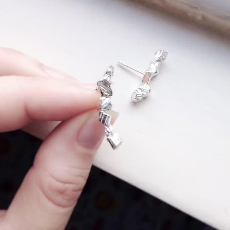 碎片耳環 Fragment Earring 風景系列 925純銀