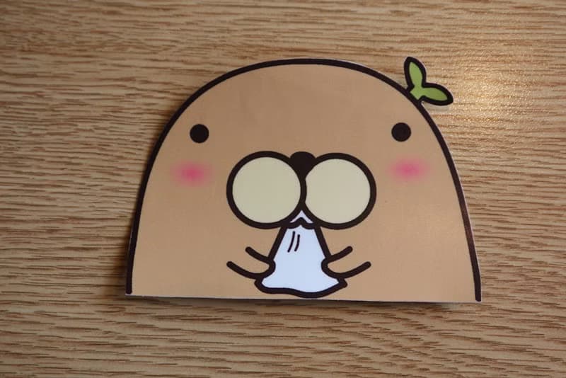 Bucute貼紙不只是貼紙/行李箱防水PVC貼紙/開關貼紙/1組6張(小)