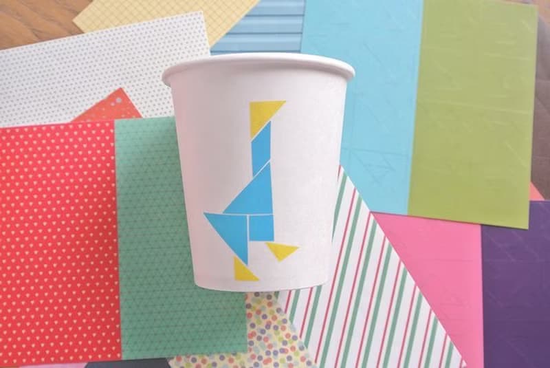迪夢奇 Tangram Deco Stuckers 七巧創意貼 - 綠 內含12張一組
