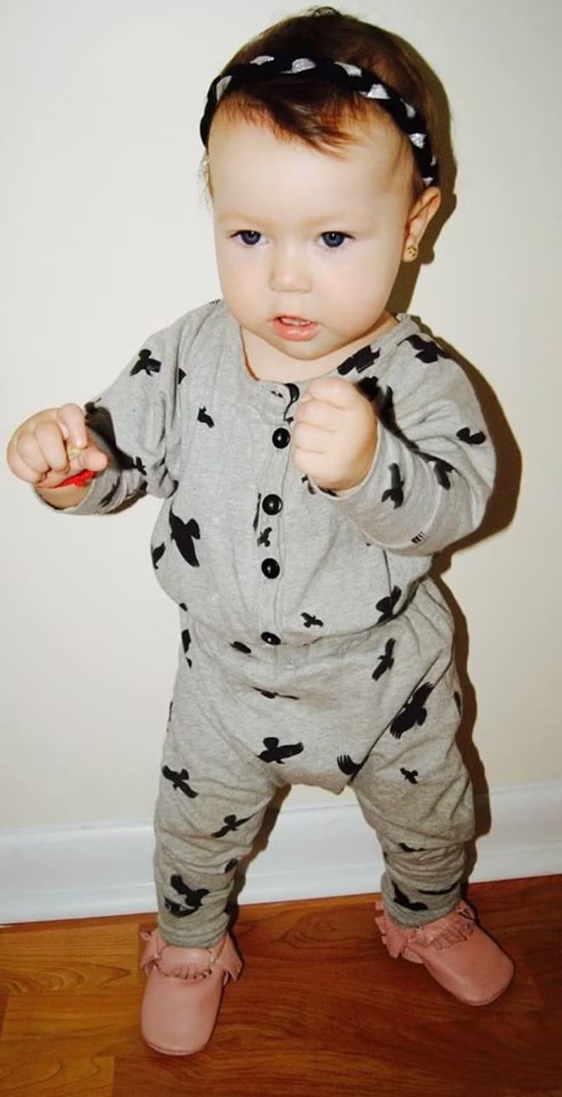 Moi Kids 冰島有機棉童裝連身衣褲 2歲至6歲淺灰