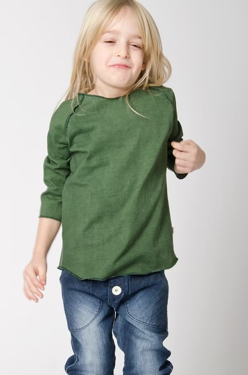 【Lovelybaby北歐童裝】瑞典有機棉牛仔褲2歲至10歲水洗深藍