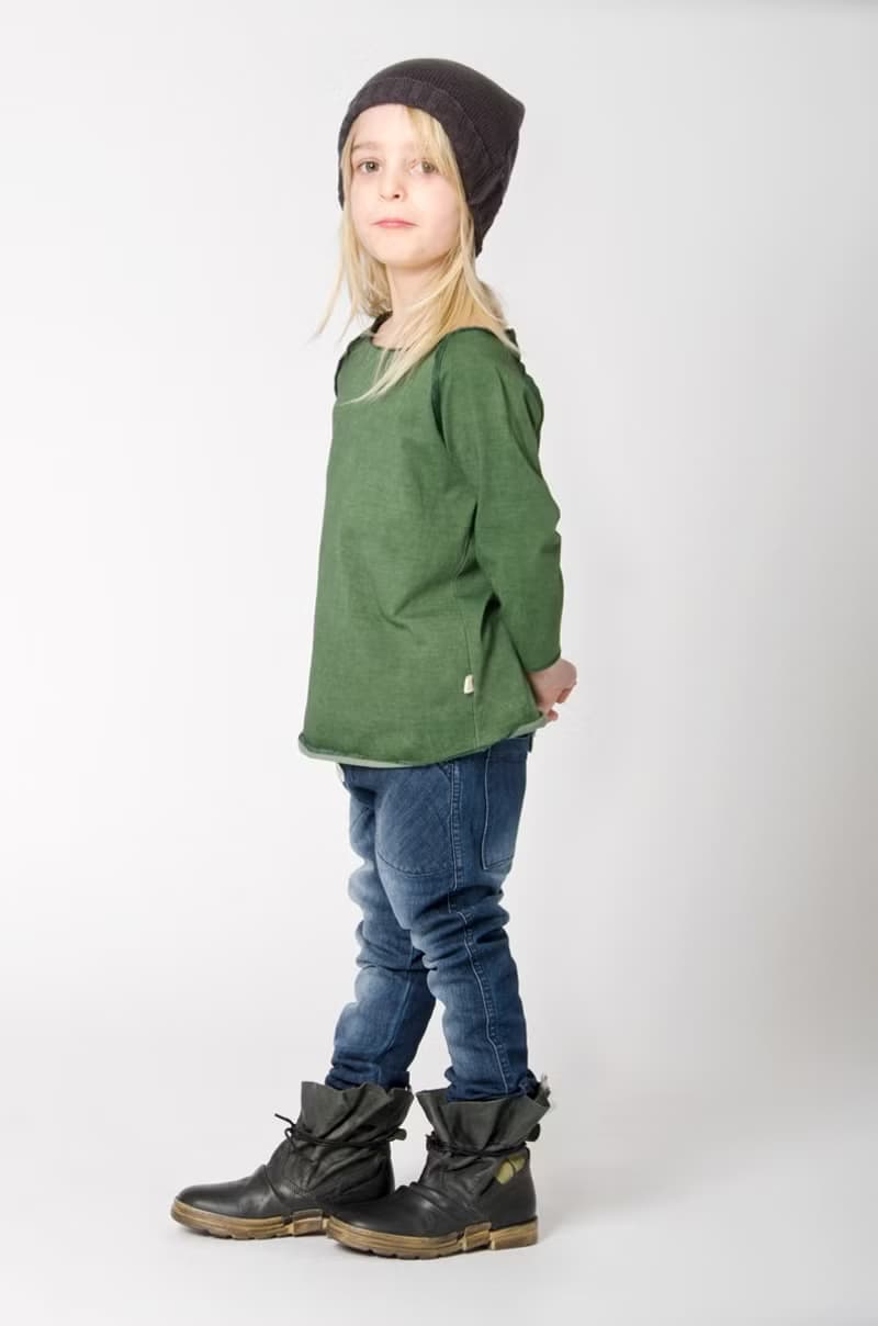 【Lovelybaby北歐童裝】瑞典有機棉牛仔褲2歲至10歲水洗深藍