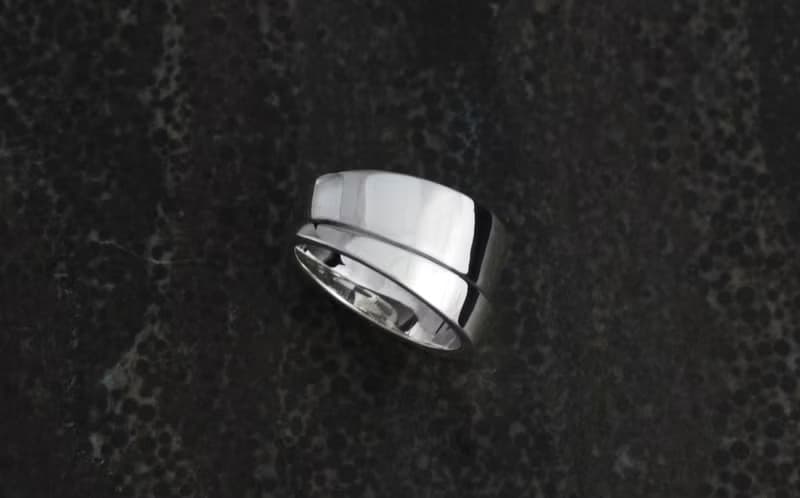 手工造型戒 V-Ring 925純銀戒指 男生戒指