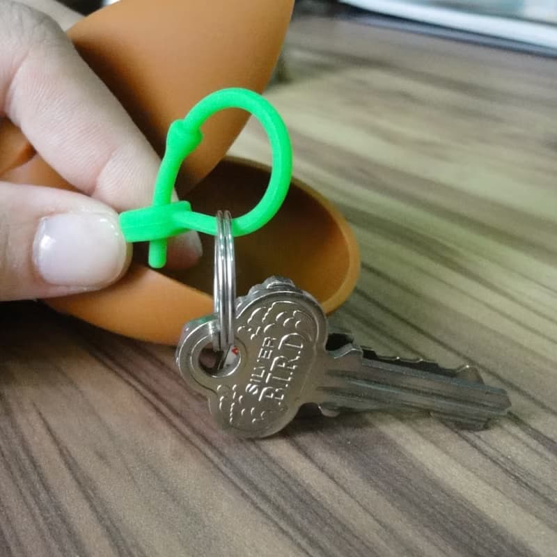 Kalo 卡樂創意 巧克力熊矽膠鑰匙包 鑰匙套  聖誕禮物