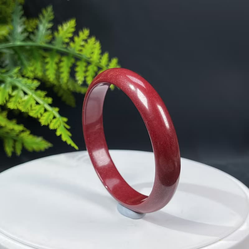 精品紫金砂朱砂手鐲 56MM 辰砂手環女款 本命年 化太歲