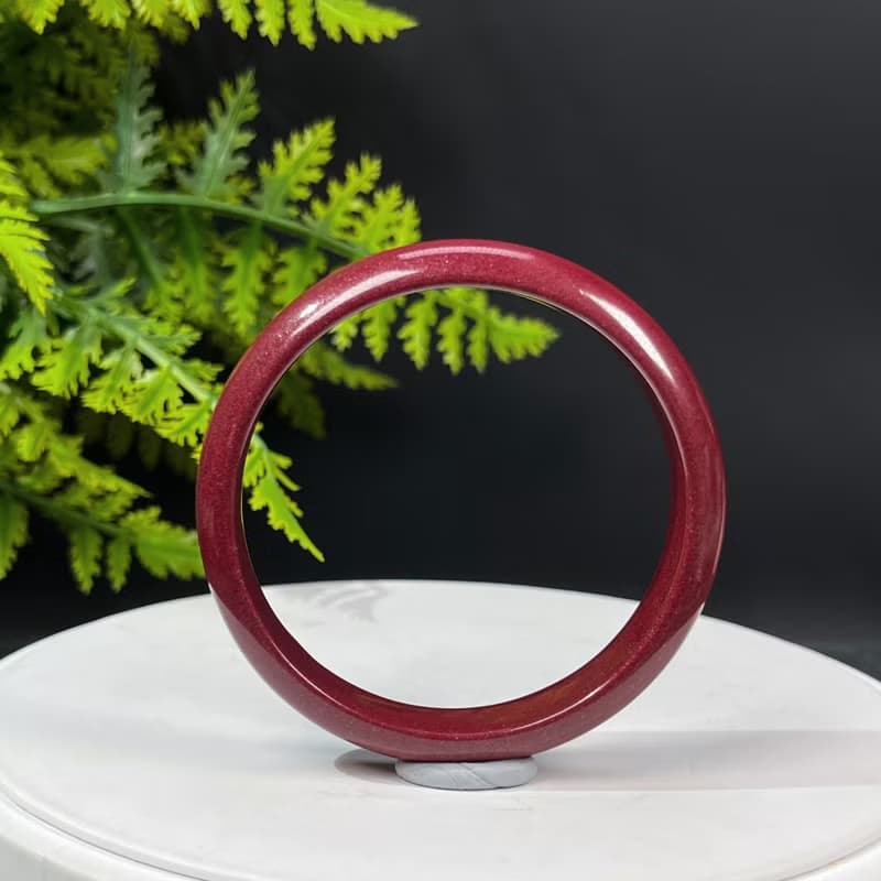 精品紫金砂朱砂手鐲 56MM 辰砂手環女款 本命年 化太歲