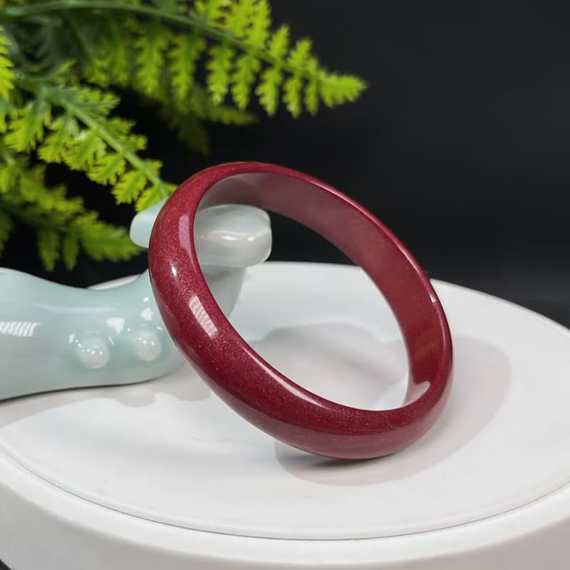 精品紫金砂朱砂手鐲 56MM 辰砂手環女款 本命年 化太歲