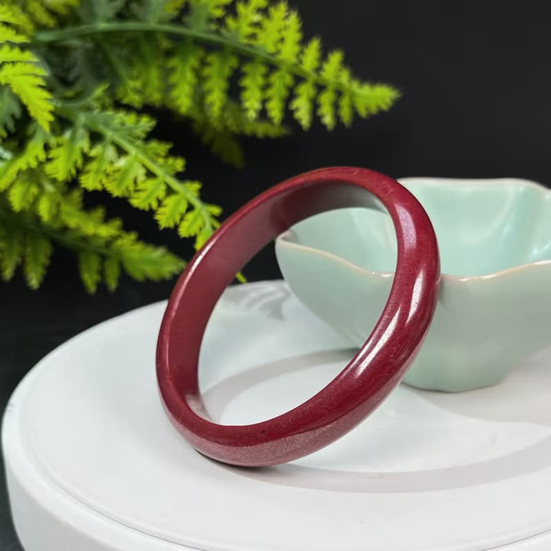 精品紫金砂朱砂手鐲 56MM 辰砂手環女款 本命年 化太歲