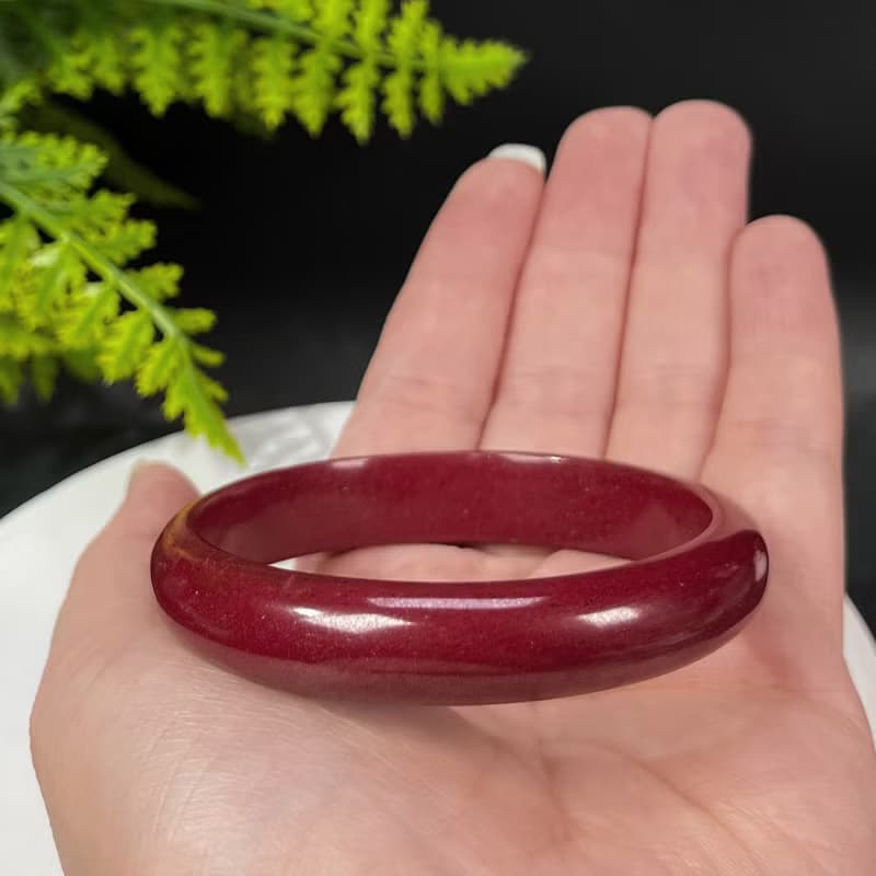 精品紫金砂朱砂手鐲 56MM 辰砂手環女款 本命年 化太歲