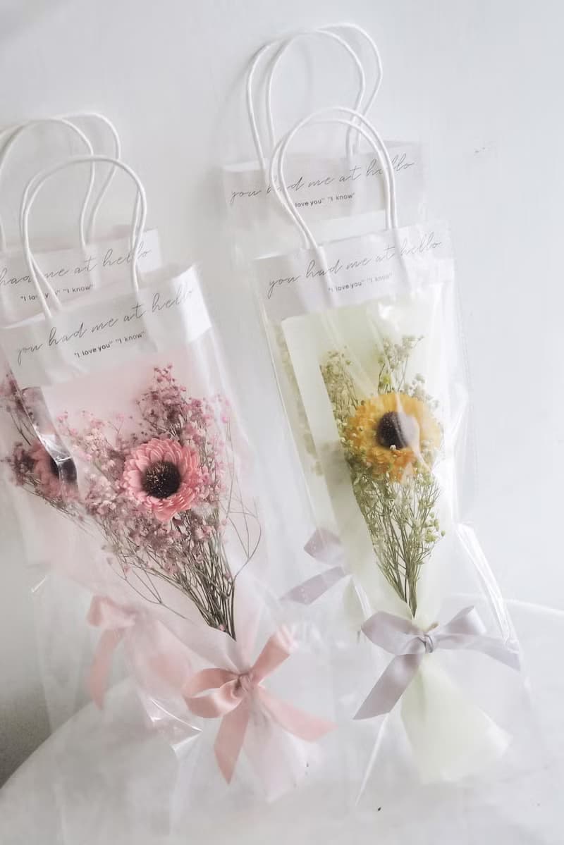 畢業花束 向日葵花束 乾燥花束 棉花 畢業典禮 花束