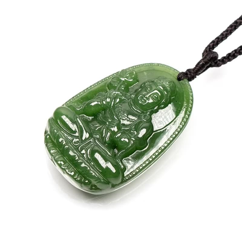 【正佳珠寶】和田碧玉 八大守護神 大勢至菩薩 20g 和田碧玉吊墜