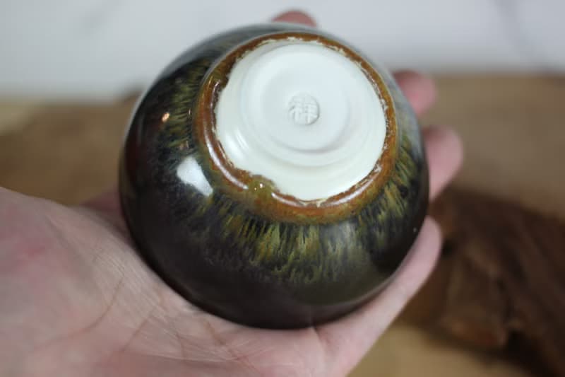 【母親節禮物】120ml 淘金 天目釉茶杯 茶碗 陶藝名家葉敏祥作