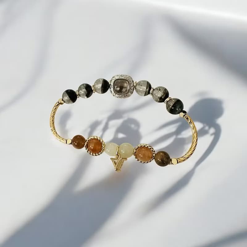 聚財御守 • 黃水晶魔盒手鍊
