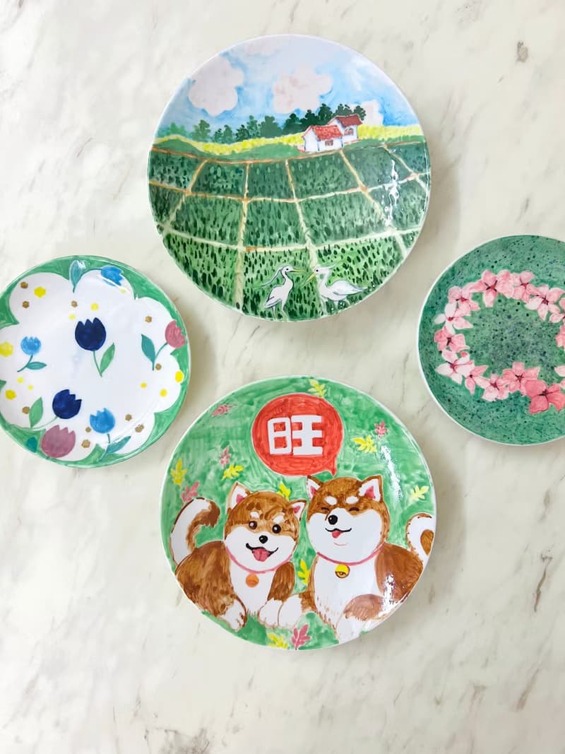 手繪陶瓷 • 柴犬福氣旺 • 點心盤圓碟