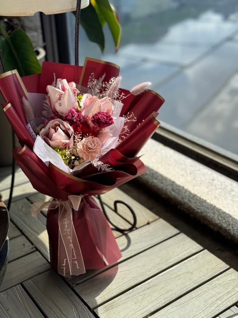 有錢花 人生開花富貴 三朵表達我愛你 不含真鈔費用