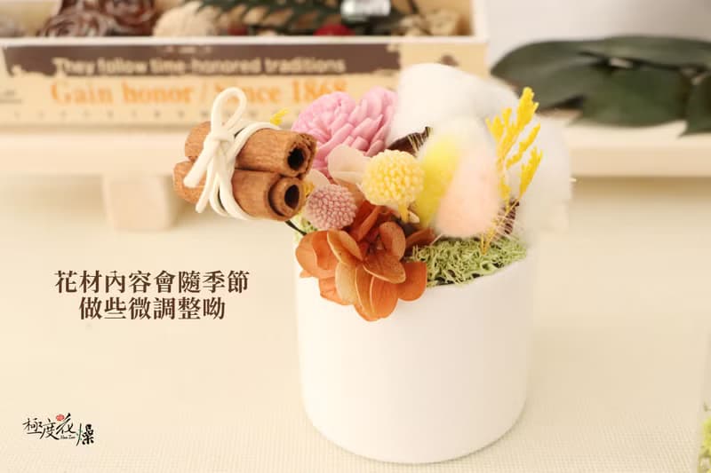 花叢中嬉戲的夕野兔 實拍圖 極度花燥 乾燥花 不凋花 永生花
