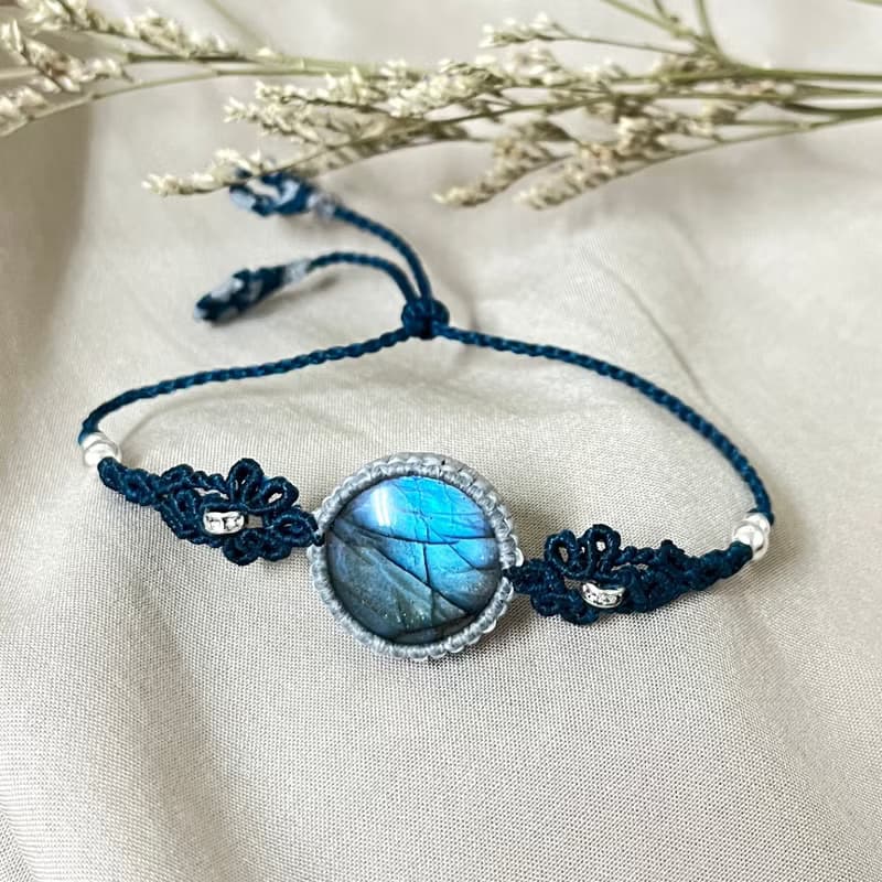 拉長石編織手鍊/手環