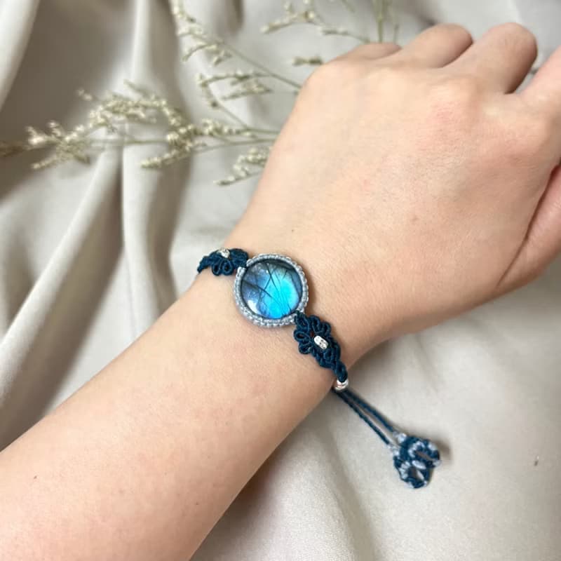 拉長石編織手鍊/手環