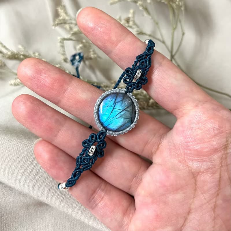 拉長石編織手鍊/手環