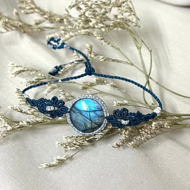 拉長石編織手鍊/手環