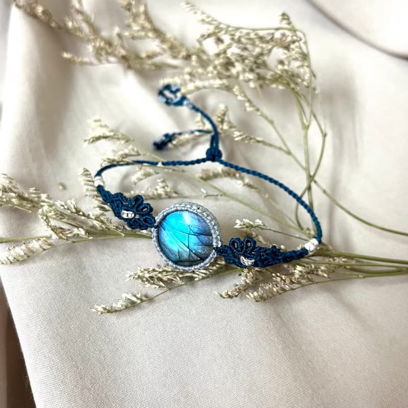 拉長石編織手鍊/手環