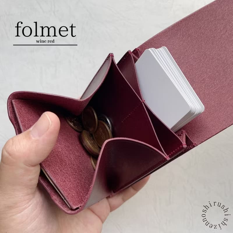 大容量なミニ革財布 - folmet -
