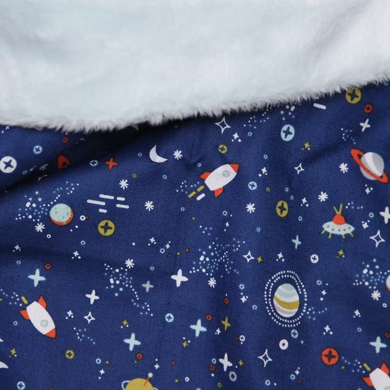 Made in korea universe minky baby blanket (new born baby gift) 新生兒 出産祝い, 布  ブランケ