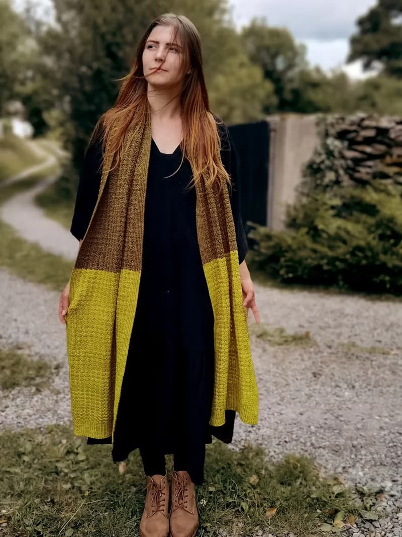 【數位】Laneway scarf knitting manual electronic file